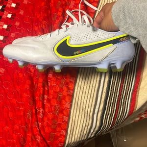 blue nike tiempo cleats